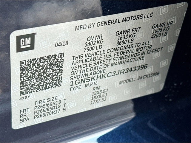 2018 Chevrolet Suburban LT