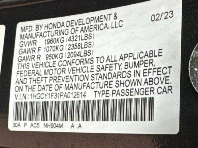 2023 Honda Accord EX