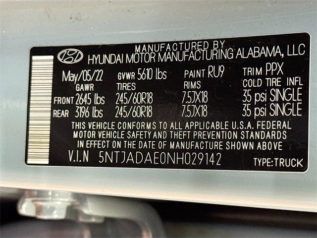 2022 Hyundai Santa Cruz SE