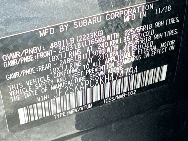 2019 Subaru Forester Sport