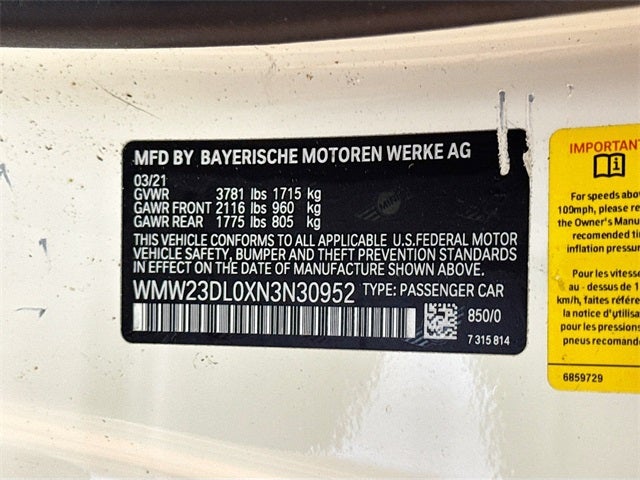 2022 MINI Convertible Cooper