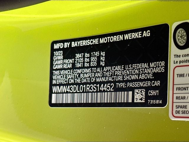 2024 MINI CONVERTIBLE Cooper S