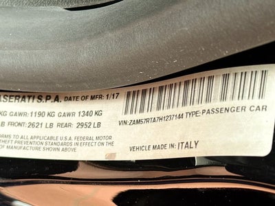 2017 Maserati Ghibli S Q4