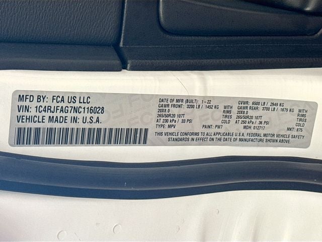 2022 Jeep Grand Cherokee WK Laredo X