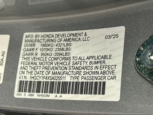 2025 Honda Accord SE