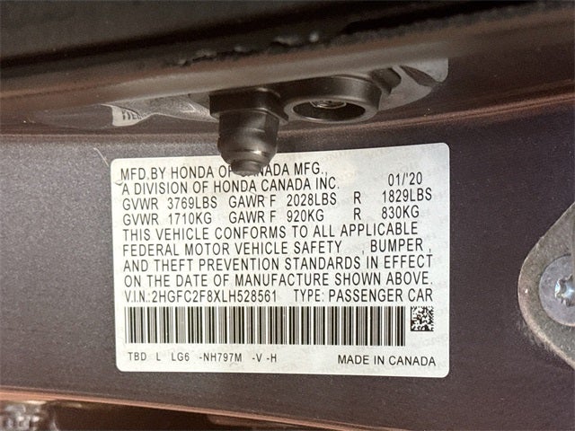 2020 Honda Civic Sport