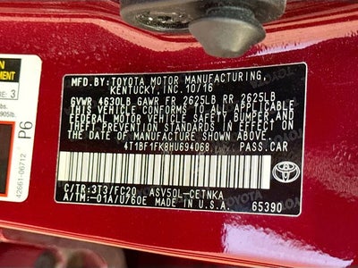 2017 Toyota Camry Base