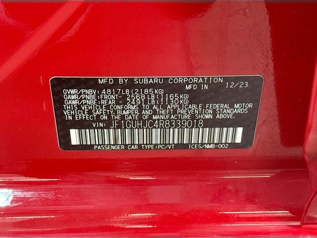 2024 Subaru Impreza 2.5RS