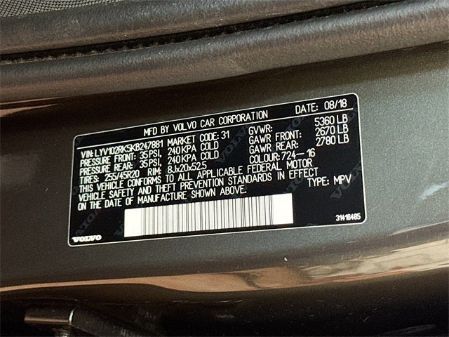 2019 Volvo XC60 T5 Momentum