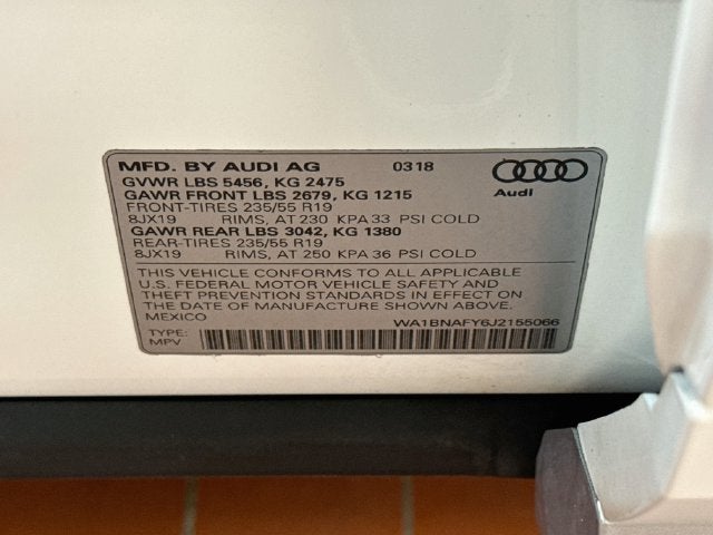 2018 Audi Q5 2.0T Premium Plus quattro