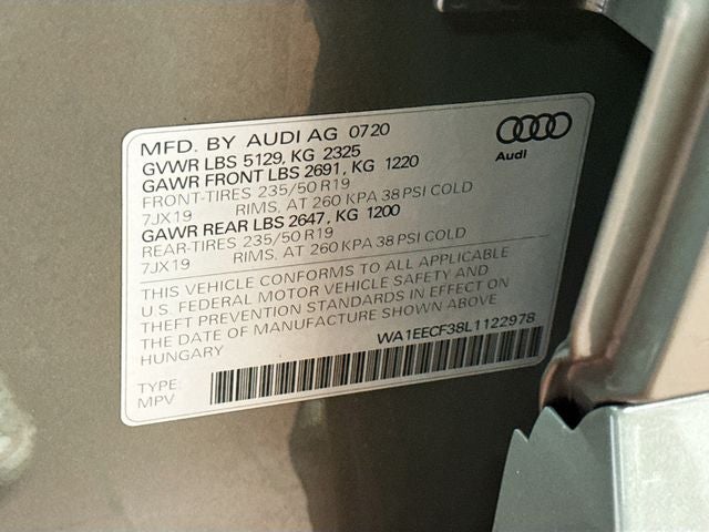 2020 Audi Q3 Premium Plus S line quattro