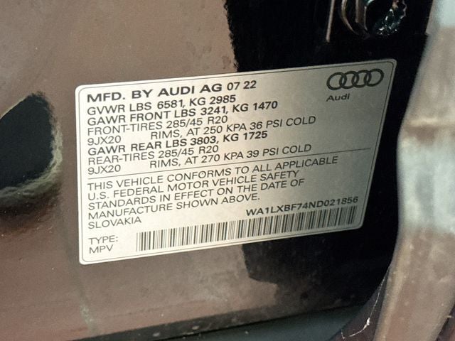 2022 Audi Q7 55 Premium Plus quattro