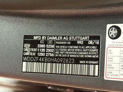 2017 Mercedes-Benz E-Class E 300 4MATIC®