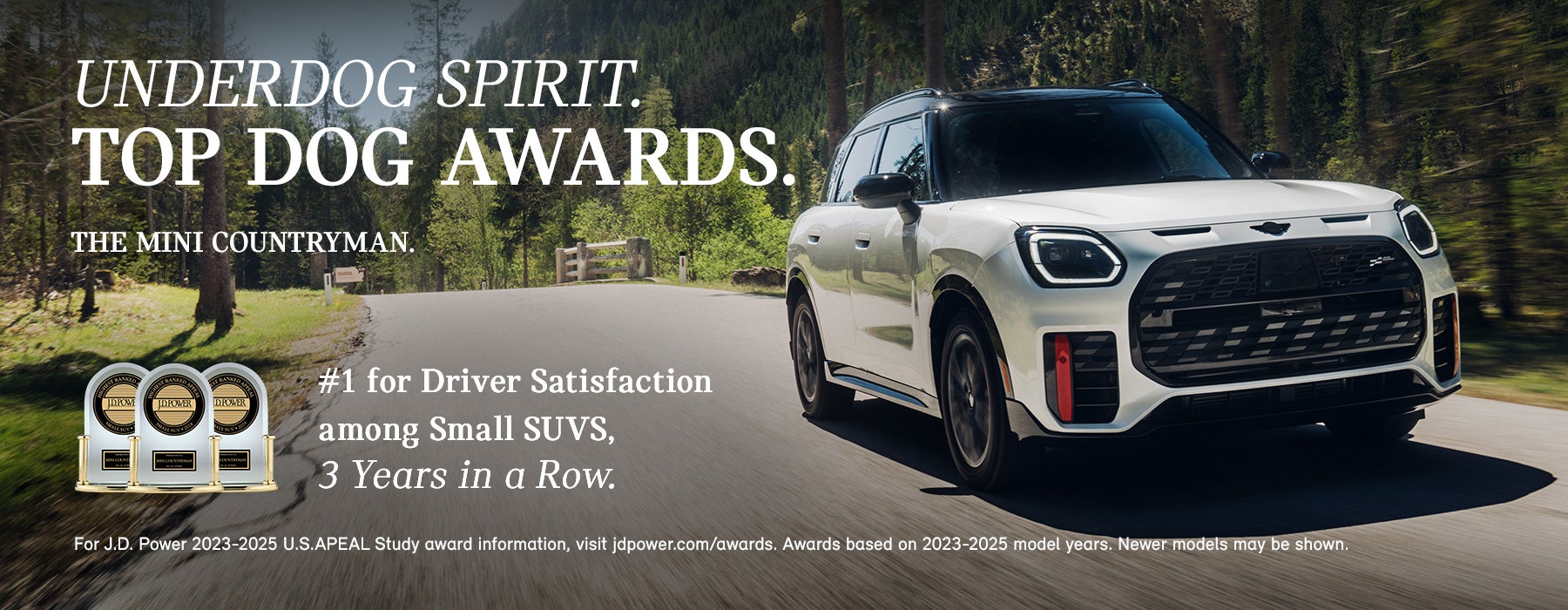 white countryman driving up hill